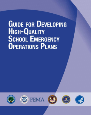 Cover page of Readiness and Emergency Management for Schools Guide for Developing High Quality School Emergency Operations Plans